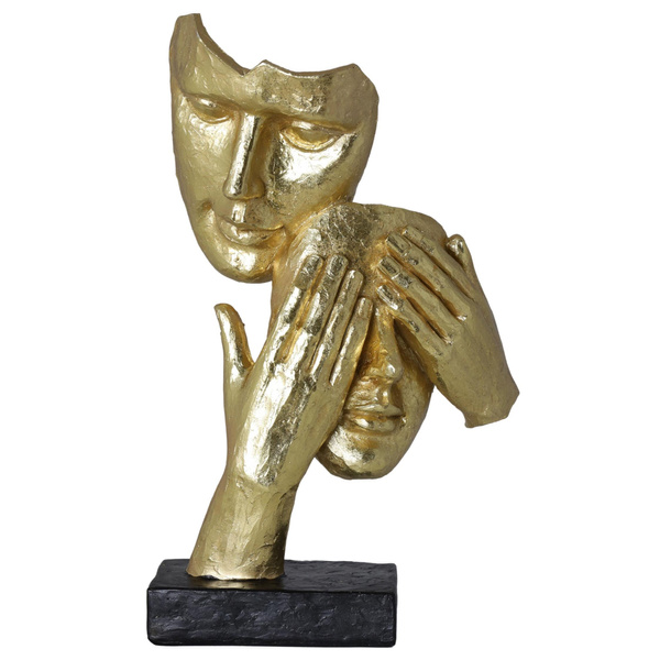 Figurka Maska para złota nie widzi 40x24cm