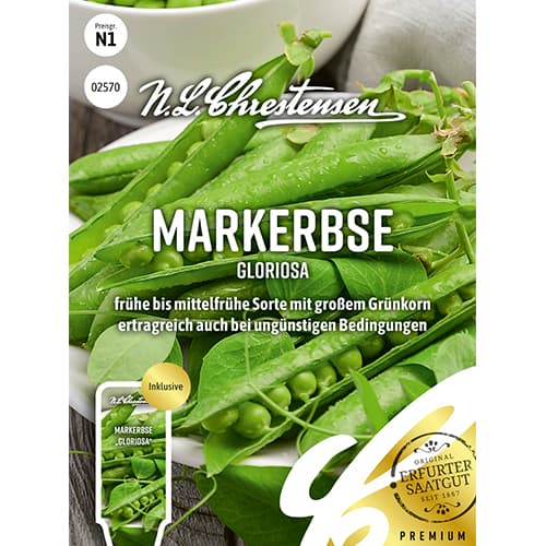 1 szt, Markerbse Gloriosa - Samen: Ilość w opakowaniu: 1 Stück
