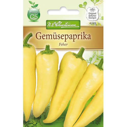 1 szt, Gemüsepaprika Feher - Samen: Ilość w opakowaniu: 1 Stück