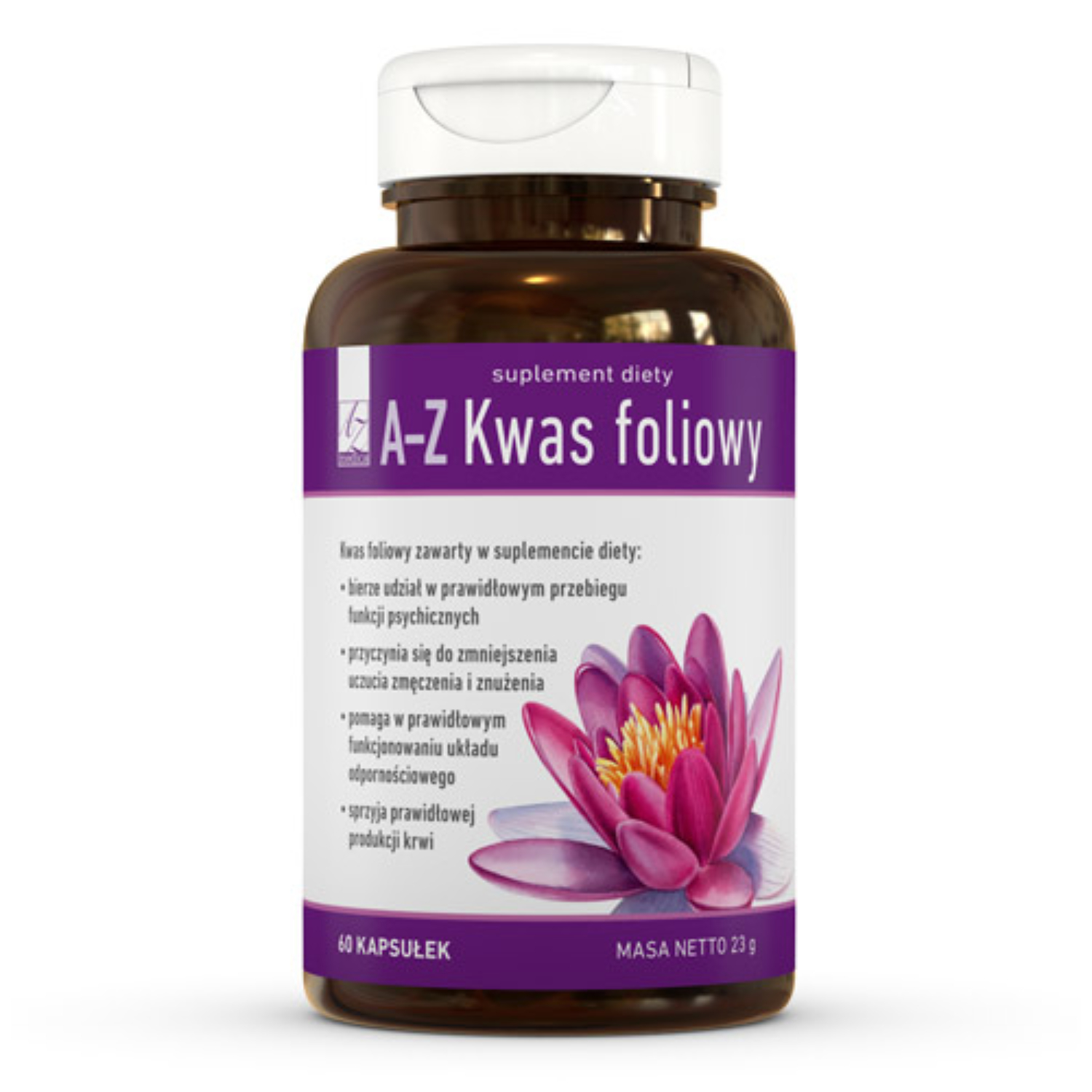 A-z kwas foliowy, 60 kapsułek