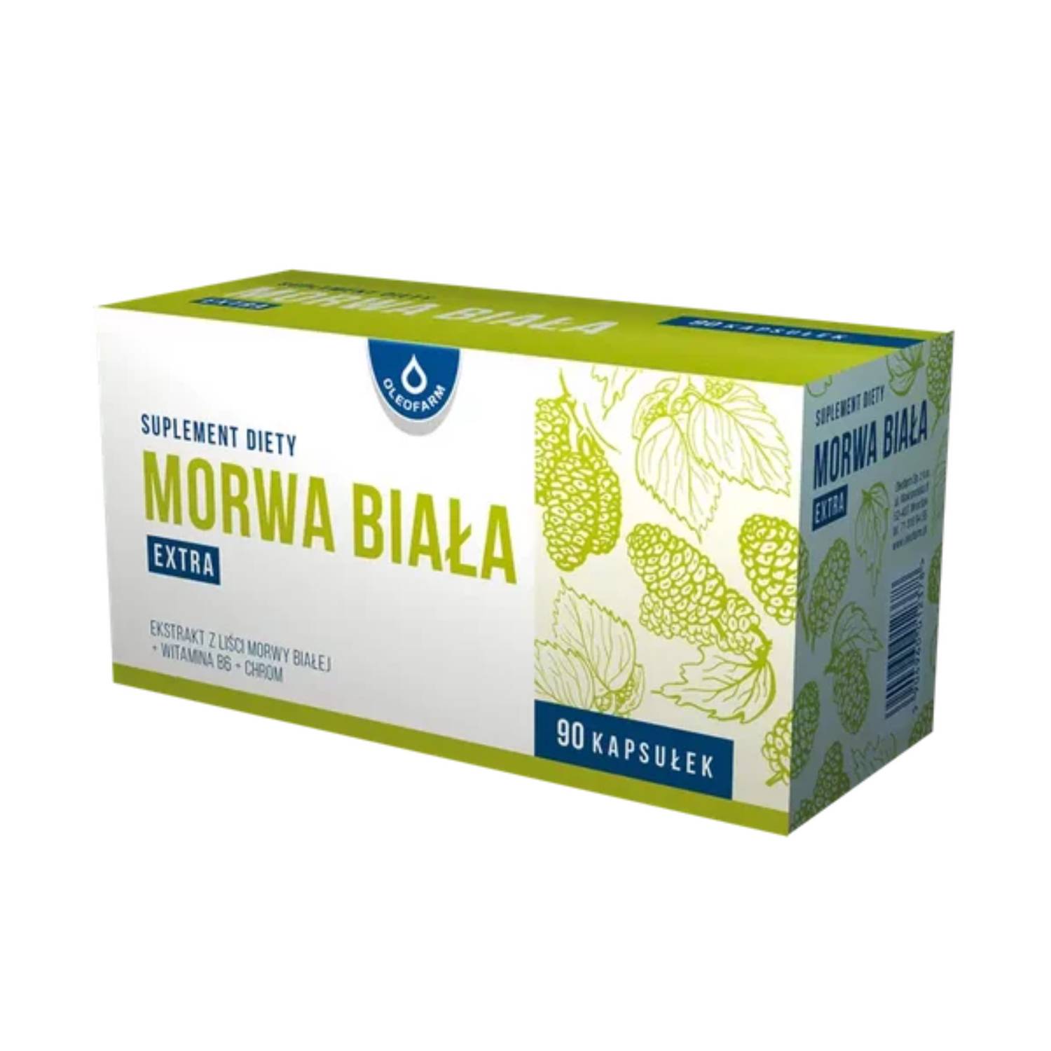 Oleofarm, morwa biała extra, 90 kapsułek