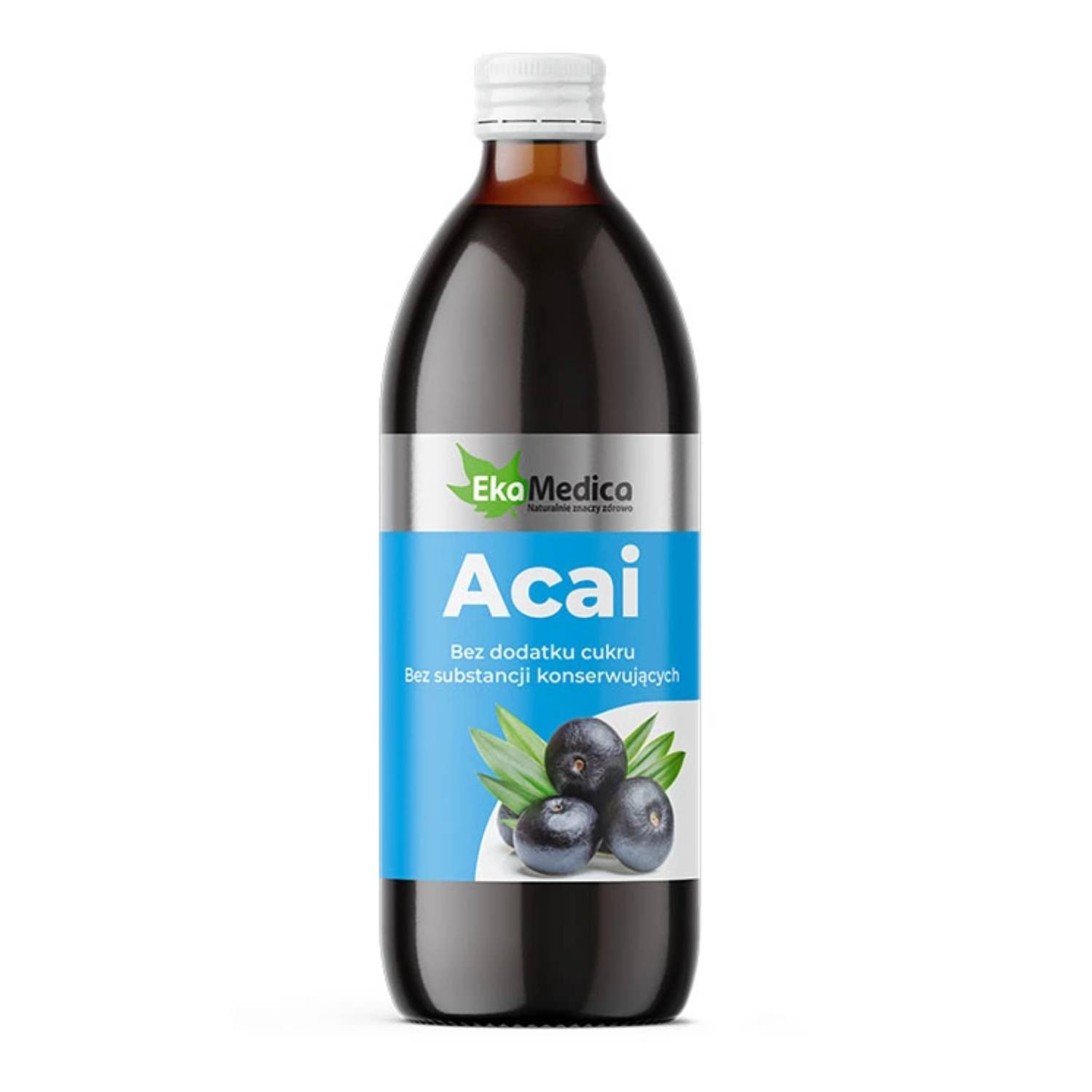 Ekamedica acai, sok pasteryzowany, 500 ml
