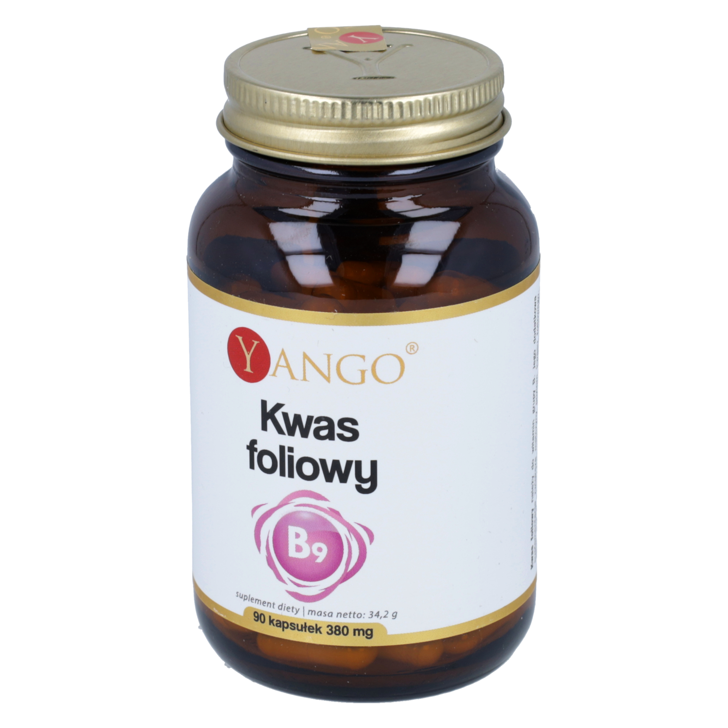 Yango kwas foliowy (witamina b9), 90 kapsułek