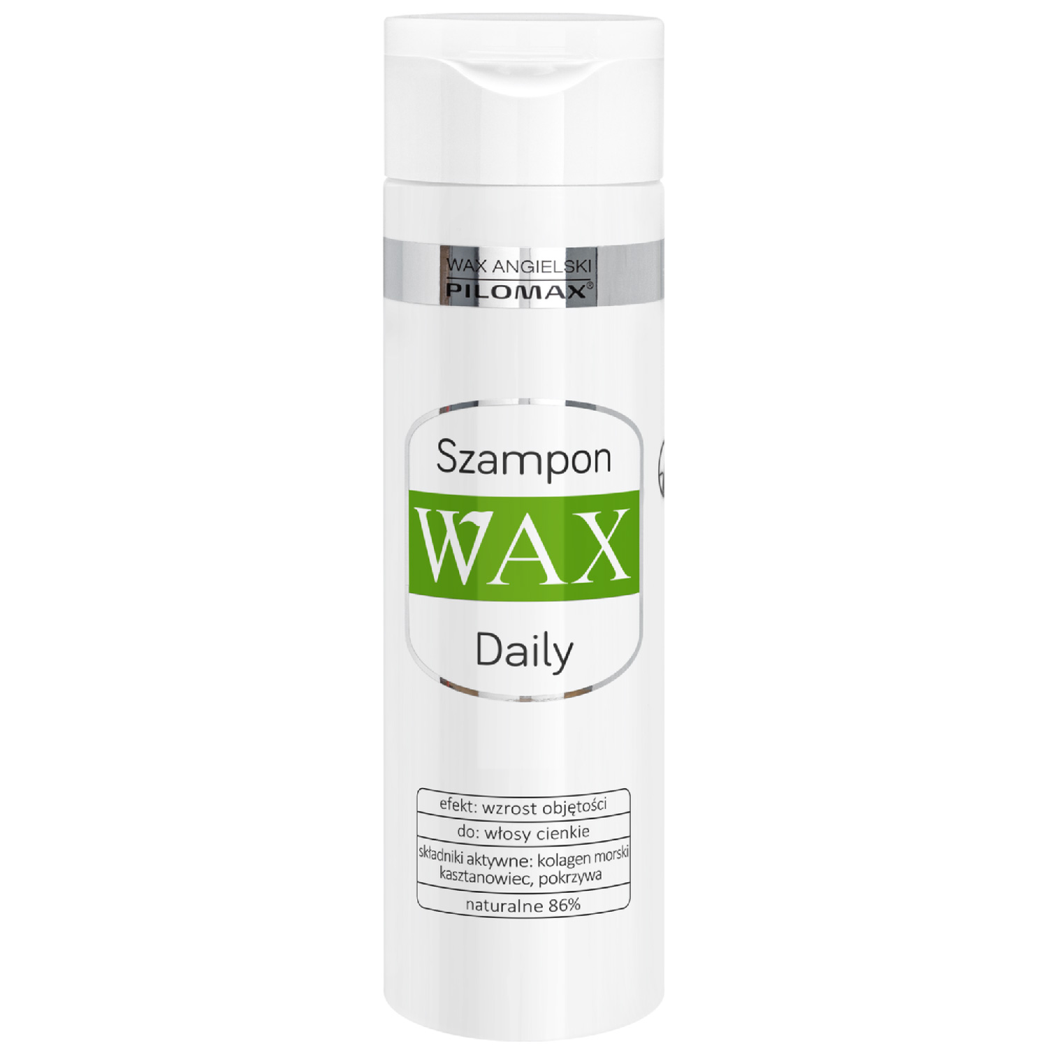 Pilomax wax daily - szampon codzienny do włosów cienkich bez objętości, 200 ml