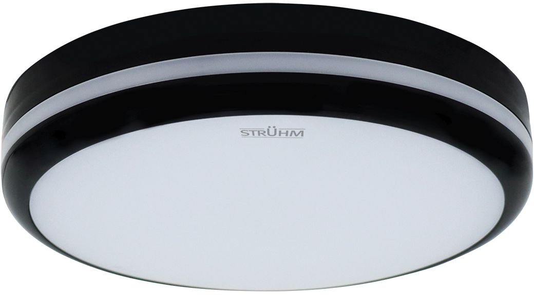 Strühm Astro plafon zewnętrzny 1x18 W czarna 04614