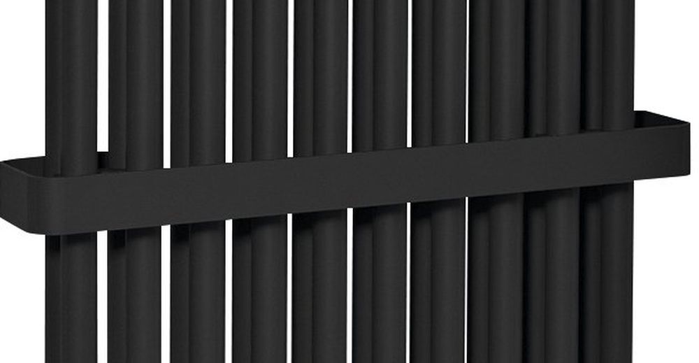 Sapho Fede wieszak grzejnikowy 50 cm czarny mat IRPA63