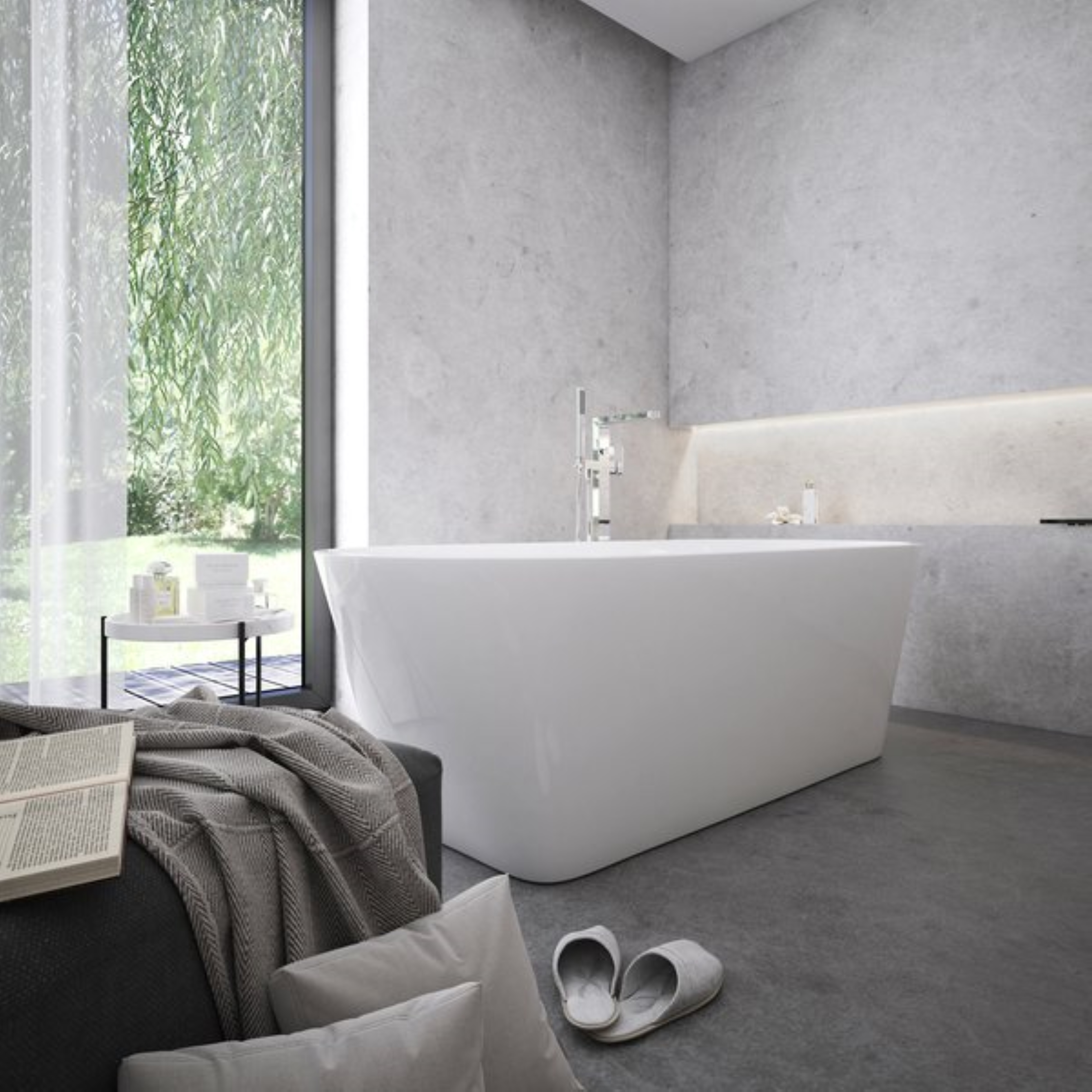 Ravak Solo wanna wolnostojąca 178x80 cm owalna z frezowanym przelewem i białym odpływem XC00100050