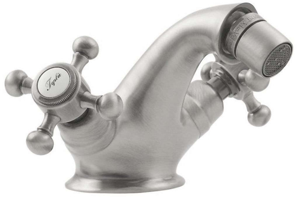 Sapho Antea bateria bidetowa stojąca nikiel szczotkowany 3188