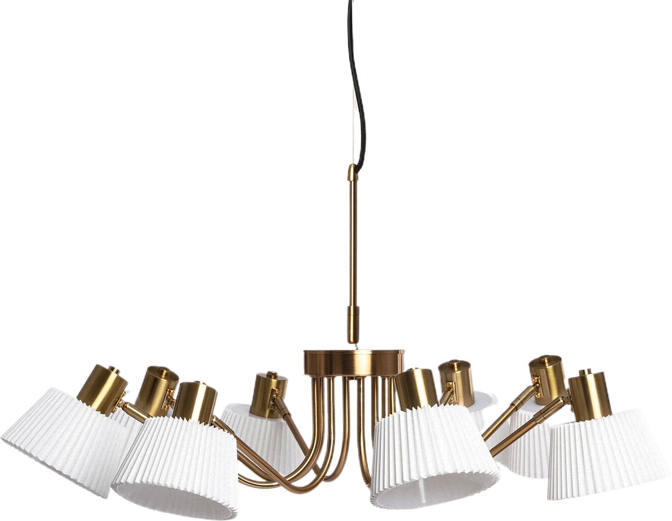 Abruzzo Dali lampa wisząca 8x10 W złota ABR-Z8XE14-DALI