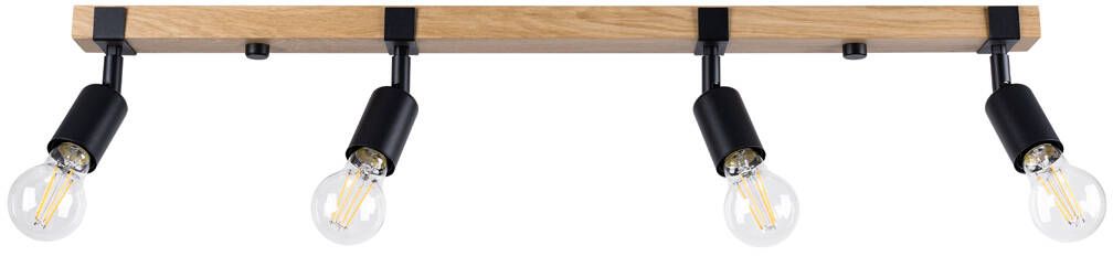 Sollux Lighting Zuca lampa podsufitowa 4x15 W czarna SL.1298