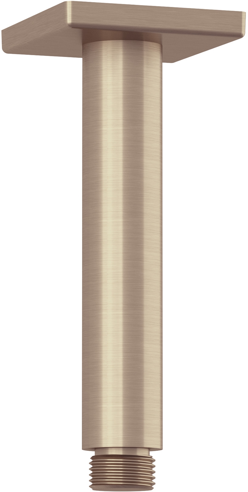 Kludi A-QA ramię prysznicowe 15 cm sufitowe brązowy szczotkowany 66535N1-00