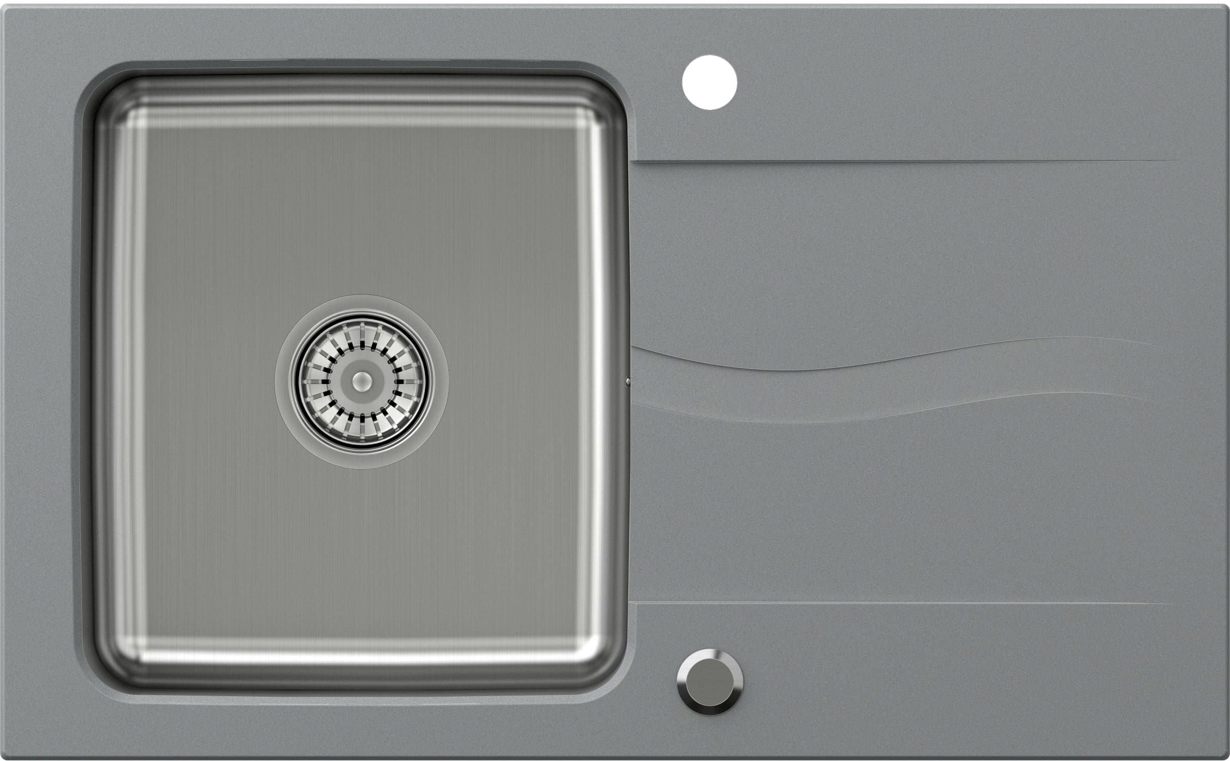 Quadron Michael 111 zlewozmywak granitowo-stalowy 78x48 cm concrete/stalowy FUS_M7848SZ