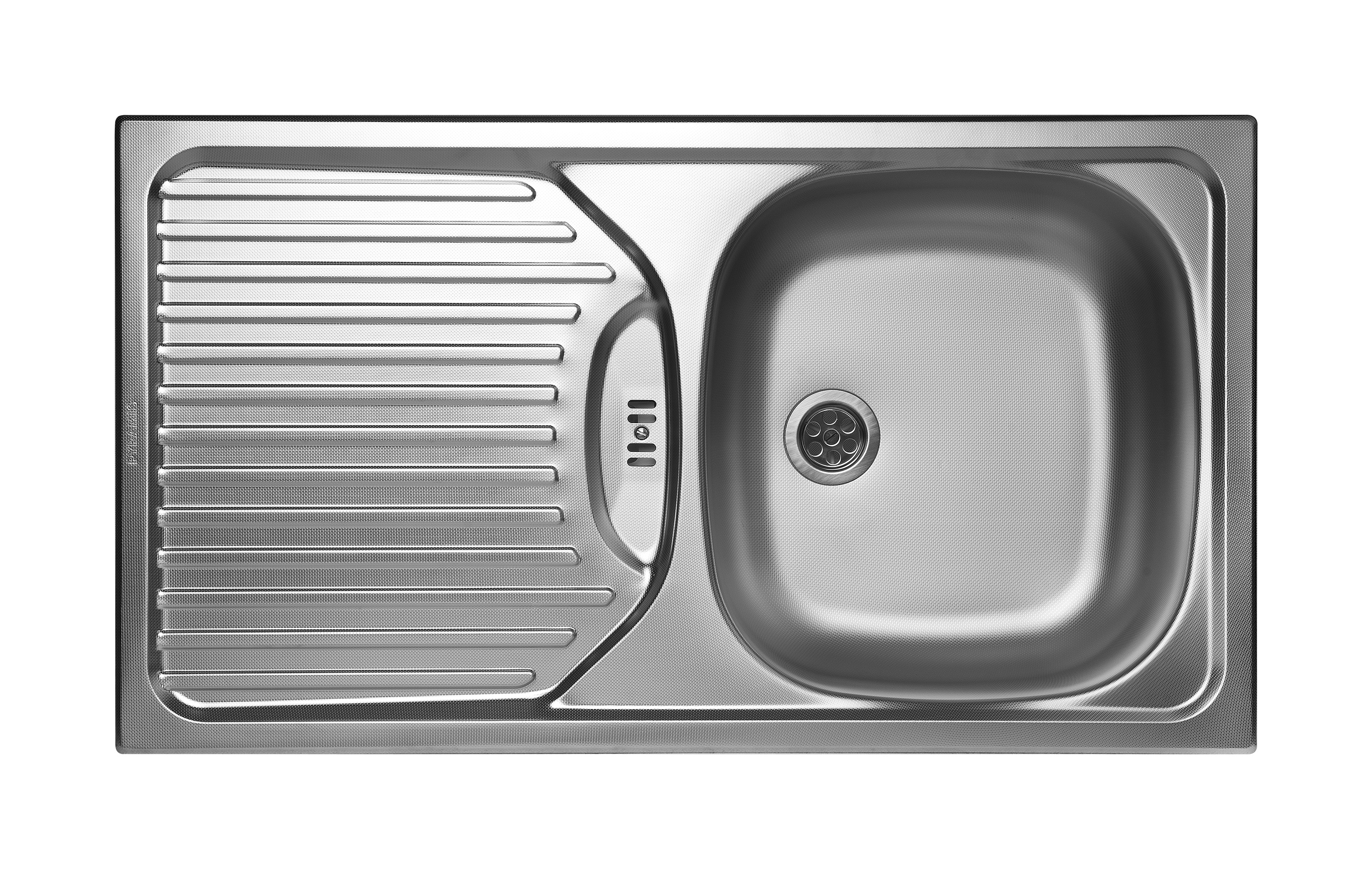 Pyramis ET 78 Semiflat zlewozmywak stalowy 78x43,5 cm len 100139101