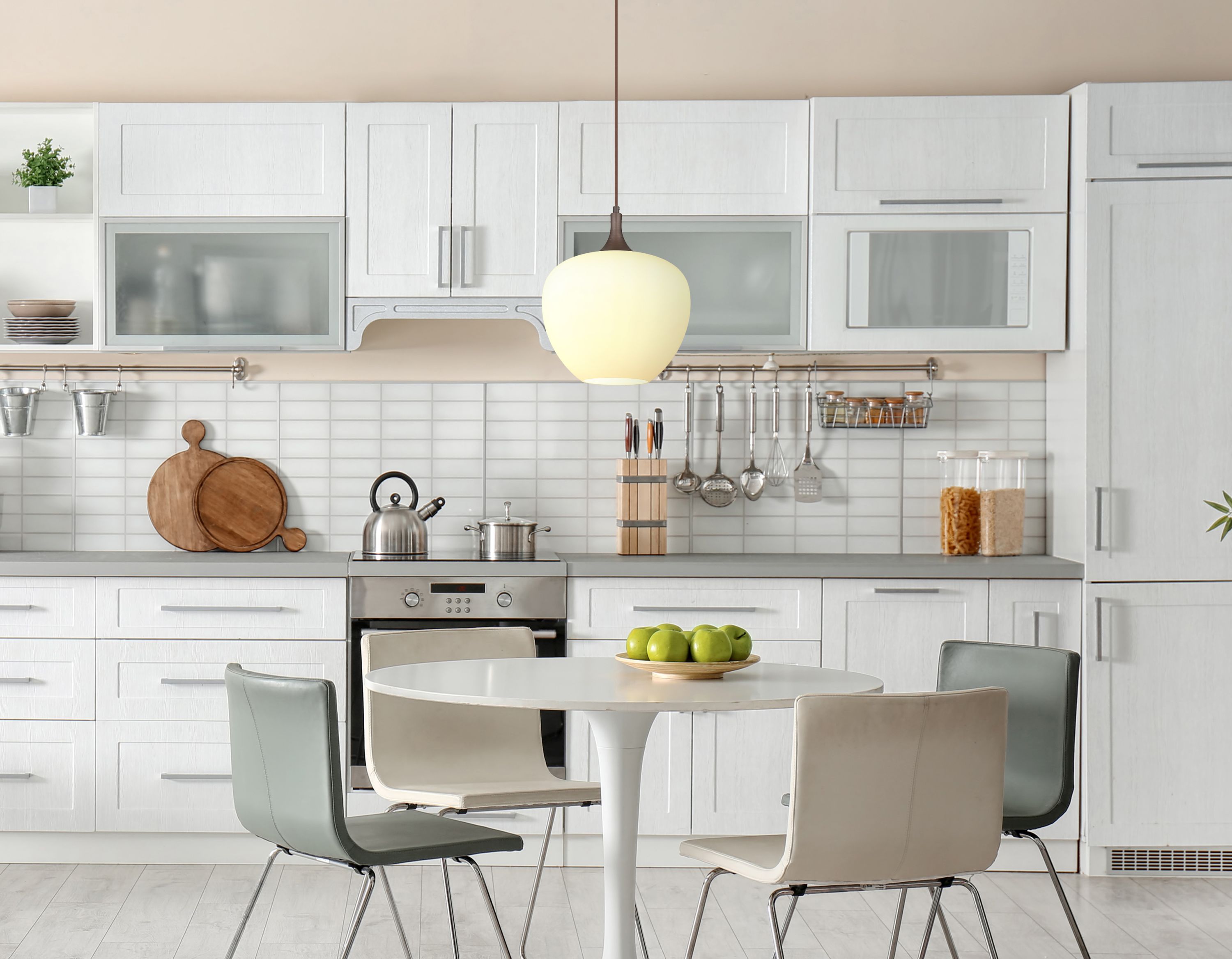 Globo Lighting Maxy lampa wisząca 1x60W brązowy/szkło opalizowane 15548H1C