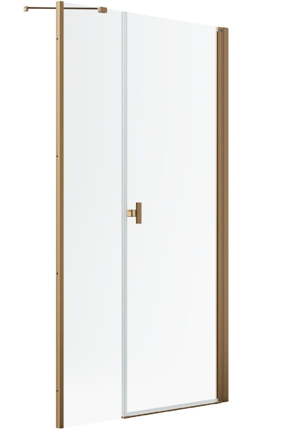 Radaway Nes Brushed Copper DWS I drzwi prysznicowe 100 cm uchylne miedź szczotkowana/szkło przezroczyste 10028100-93-01R