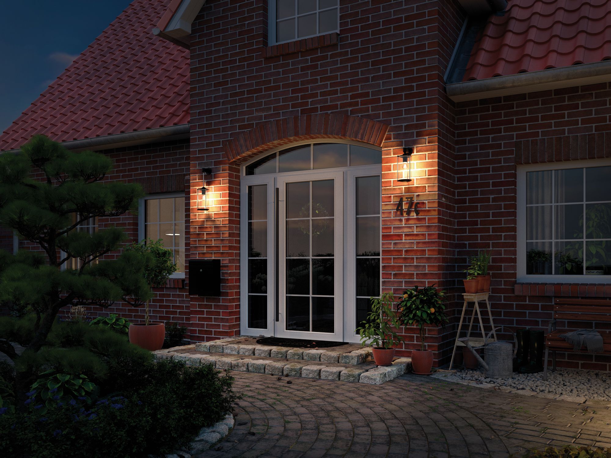 Paulmann Outdoor Classic Long kinkiet zewnętrzny 1x60W przezroczysty/antracyt 94281