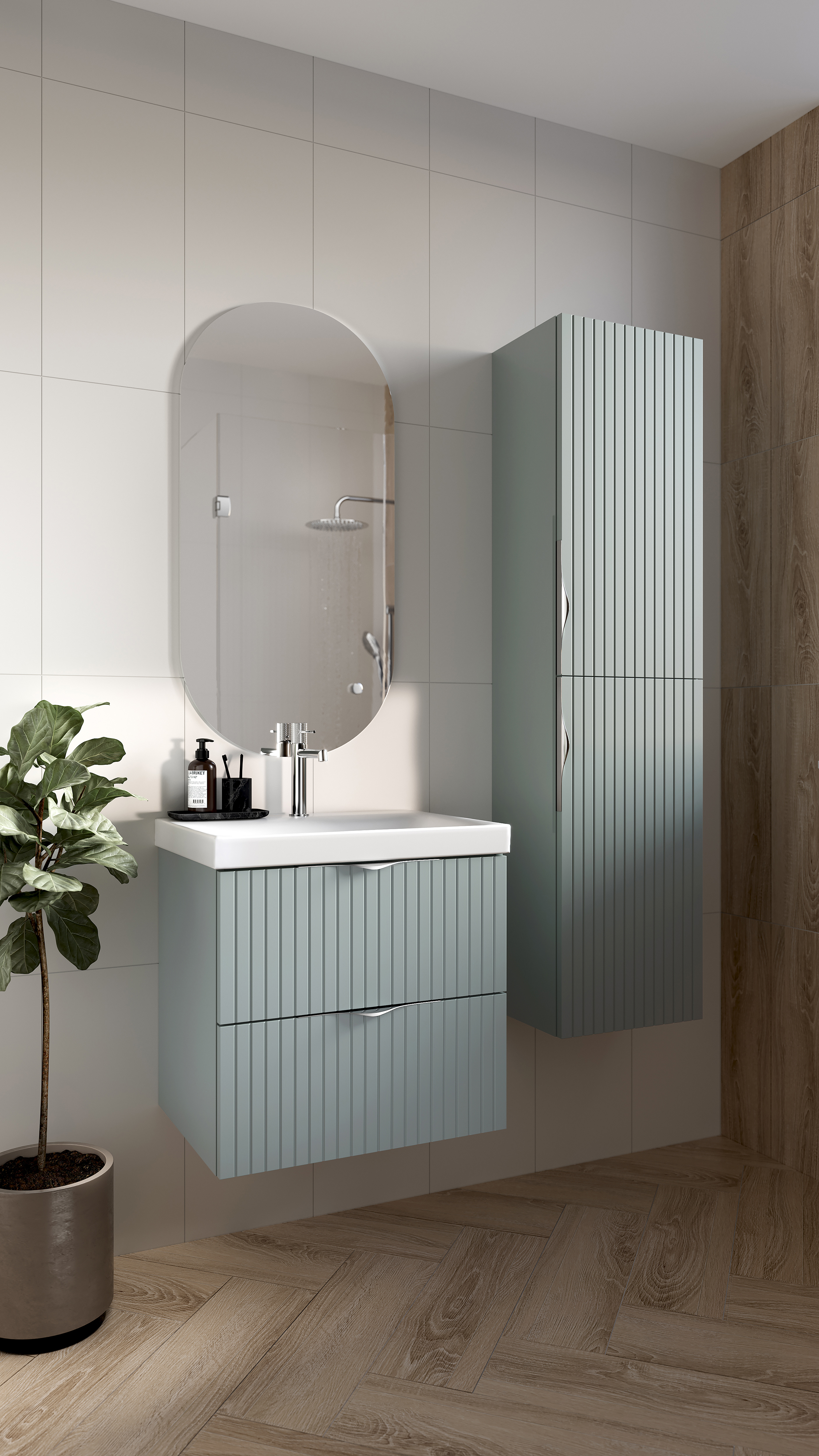 Cersanit Tirso umywalka z szafką 100 cm fiord S801-546 - Wysyłka w 24h