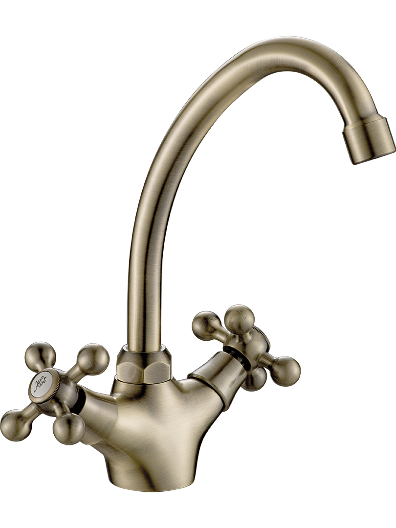 Kuchinox Stilo bateria kuchenna stojąca mosiądz antyczny BKI560D - Wysyłka w 24h