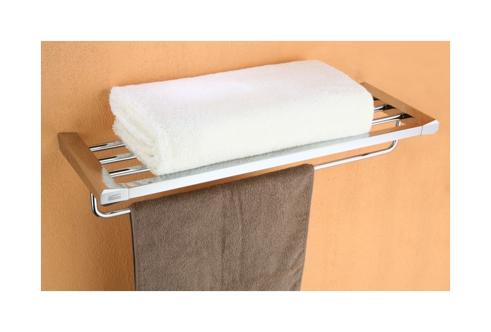 Art Platino Rok półka na ręczniki z relingiem chrom ROK-87012