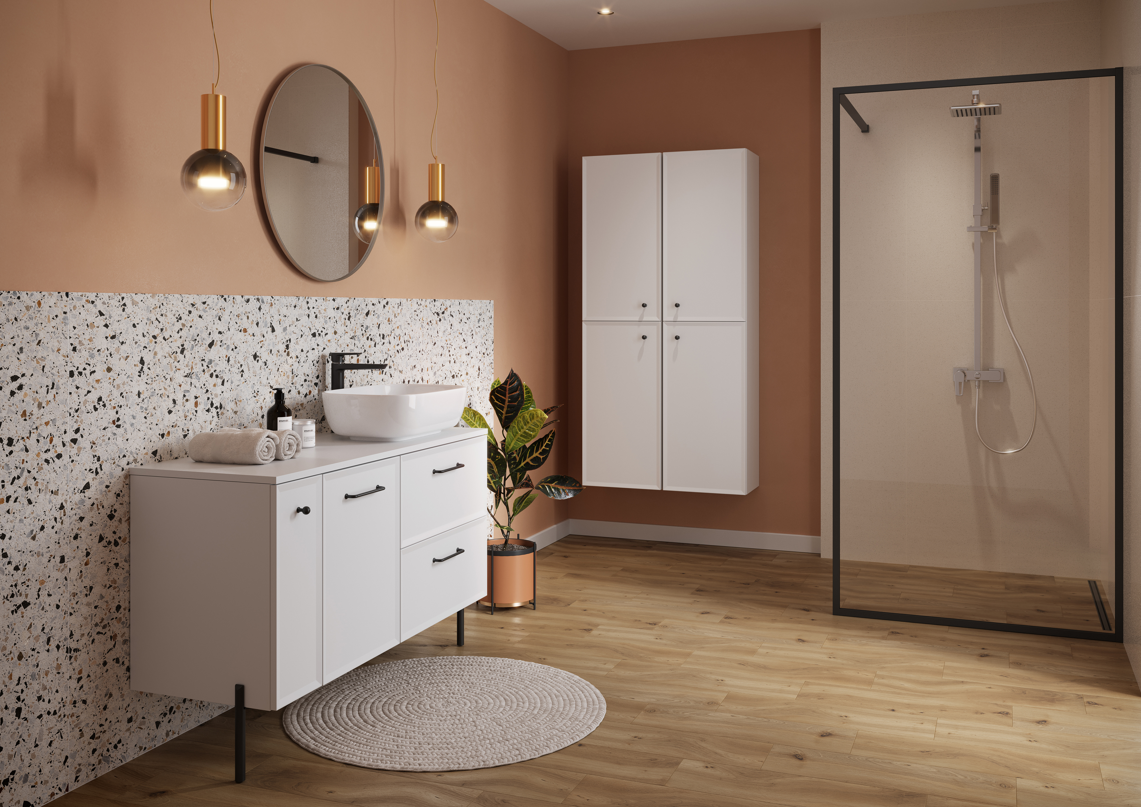 Cersanit Milagros szafka 40x30x160 cm boczna wisząca biały mat S1021-010 - Wysyłka w 24h