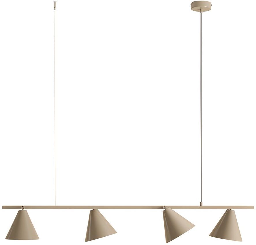 Aldex Form lampa wisząca 4x15 W beżowa 1108L17