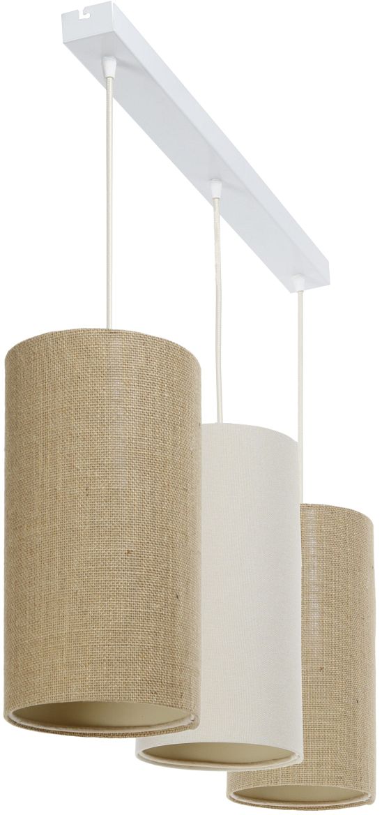 BPS Koncept Boho Ellegant Slim lampa wisząca 3x60W beżowa/brązowa 0T0-L3-012