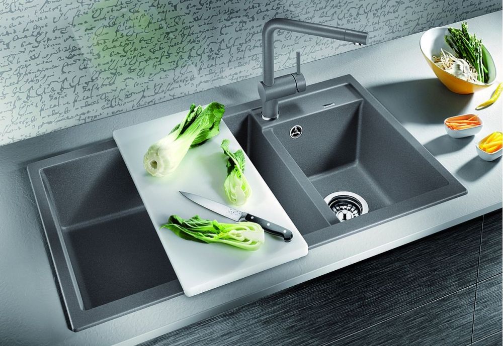 Blanco Metra 9 zlewozmywak 86x50 cm z Silgranit PuraDur szarość skały 518886