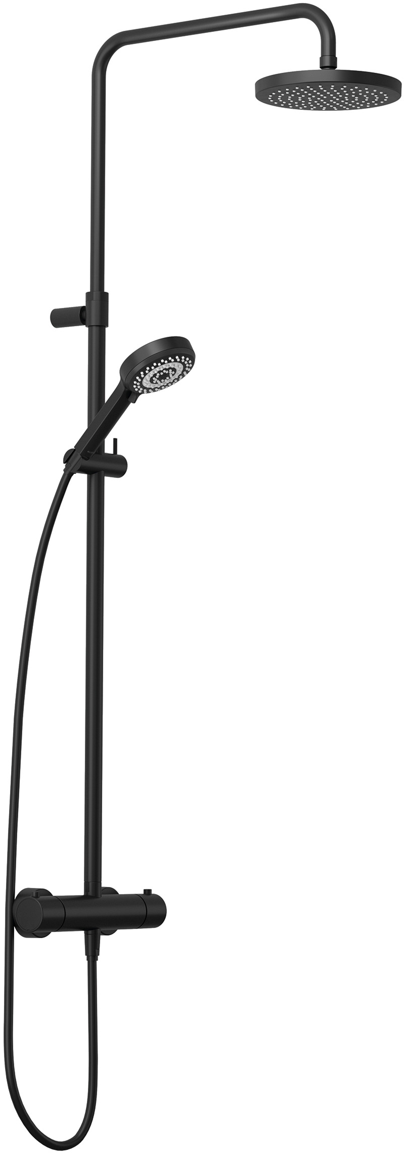 Kludi Dive zestaw prysznicowy ścienny termostatyczny z deszczownicą czarny 6807939-00 - Wysyłka w 24h