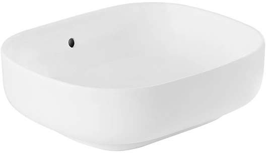 Sanindusa Sanibold umywalka 47,5x40 cm prostokątna nablatowa biała matowa 137300604