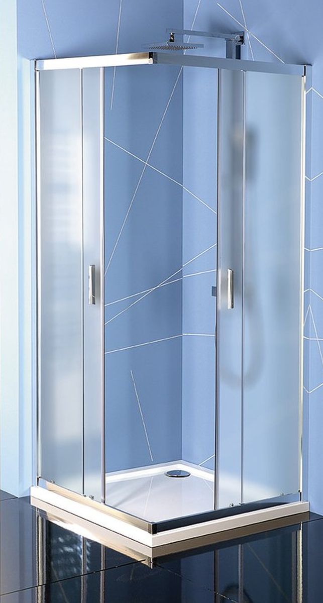 Polysan Easy Line kabina prysznicowa 90x90 cm kwadratowa chrom/szkło brick EL5138