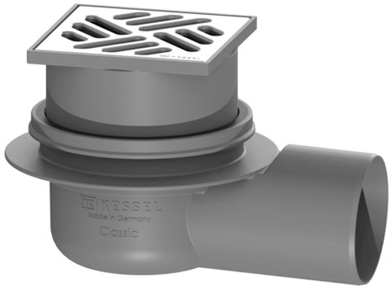 Kessel Classic wpust łazienkowy z kratką szczelinową standardową DN70 40170.20