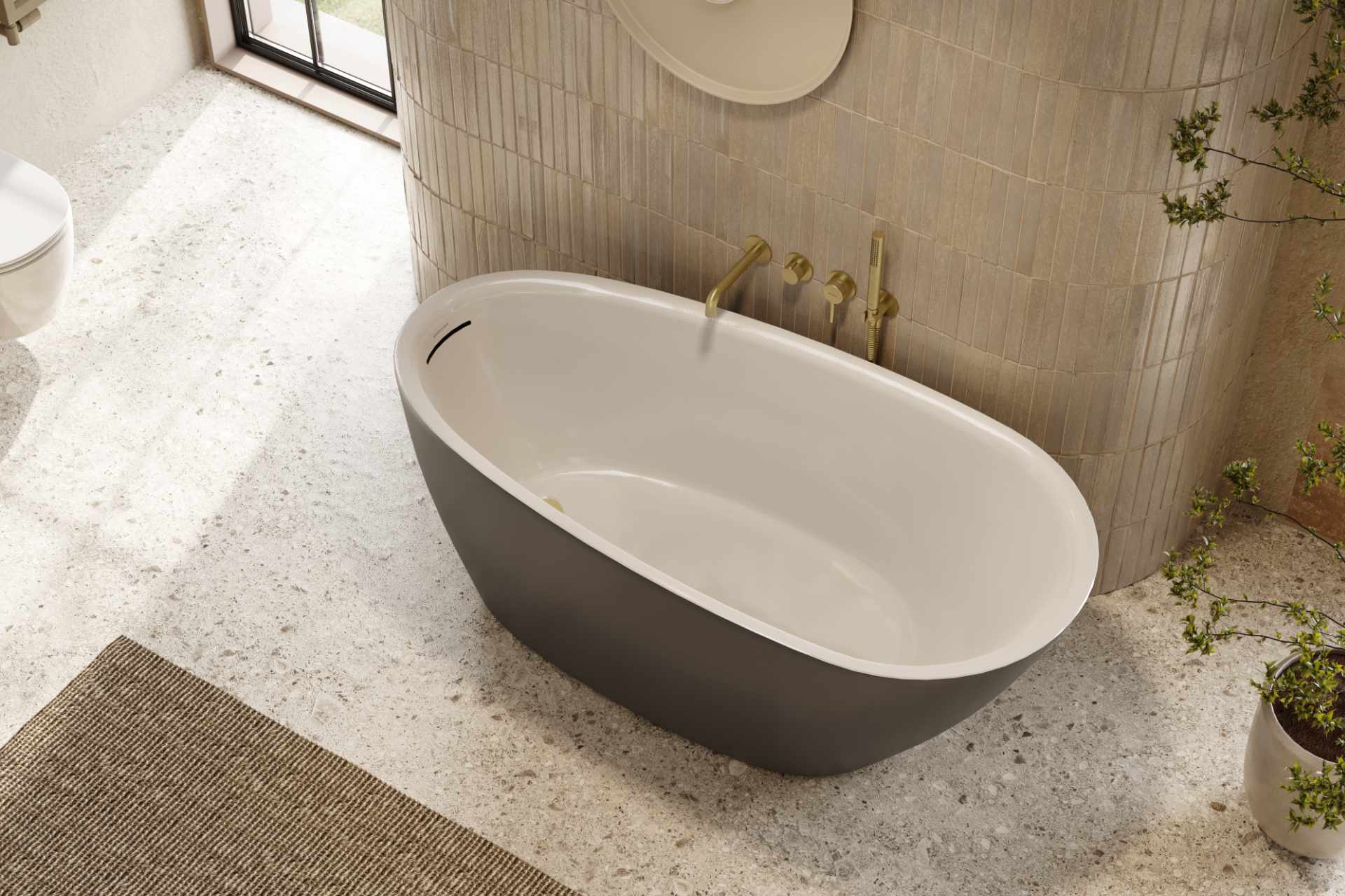 Excellent Delta Pi wylewka do baterii wannowej złoty połysk AREX.1224GL