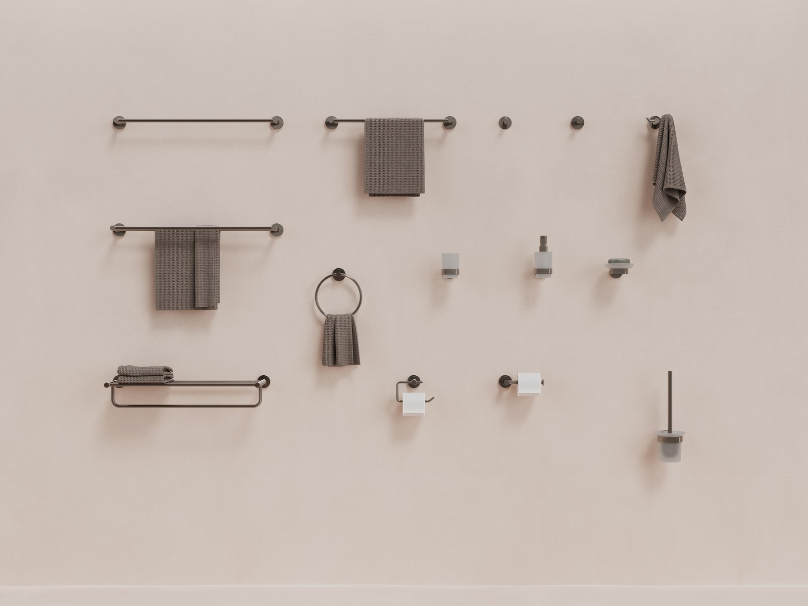 Ravak Kona półka na ręcznik grafitowy X07P1331