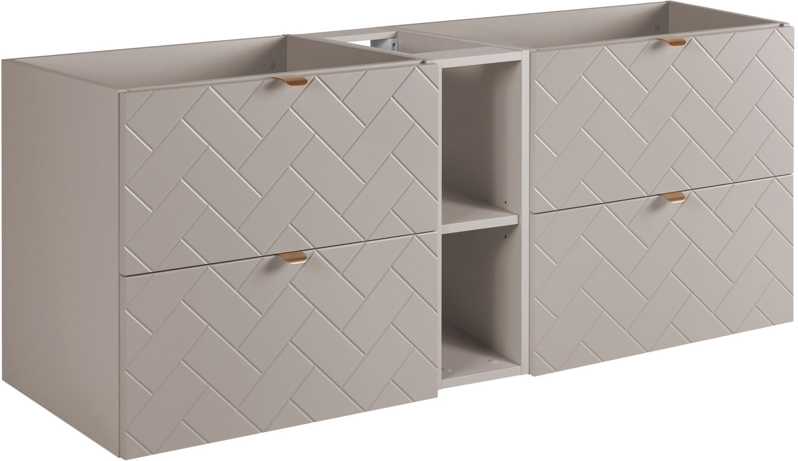 Zestaw Rodan Trend zestaw mebli łazienkowych 140 cm kaszmir (5906154450904, 5906154452182)