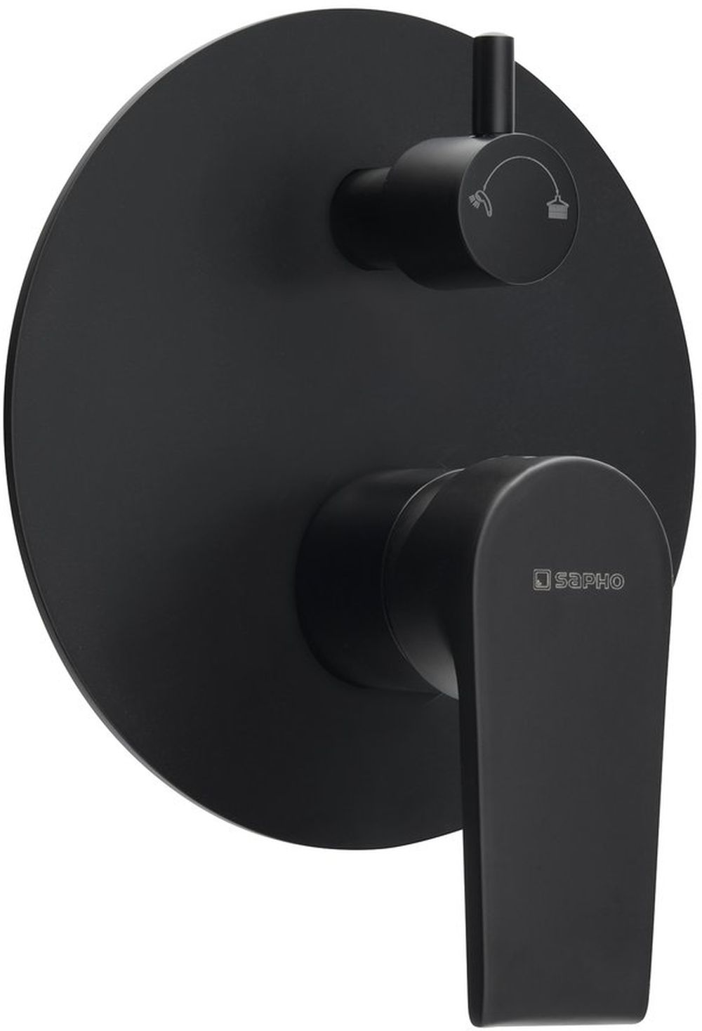 Sapho Kai bateria wannowo-prysznicowa podtynkowa czarny mat KA43/15