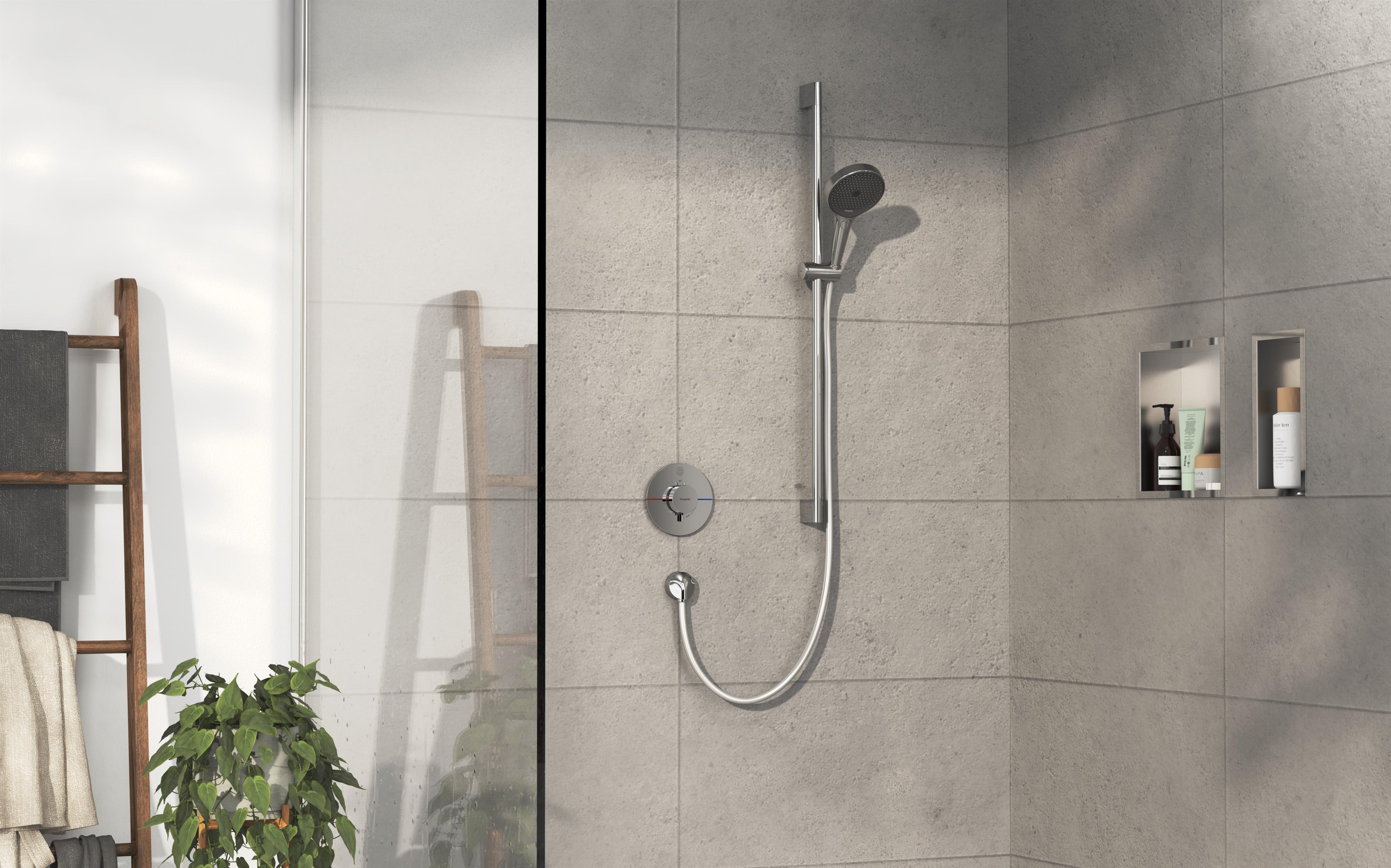 Hansgrohe ShowerSelect Comfort S bateria prysznicowa podtynkowa termostatyczna chrom 15553000