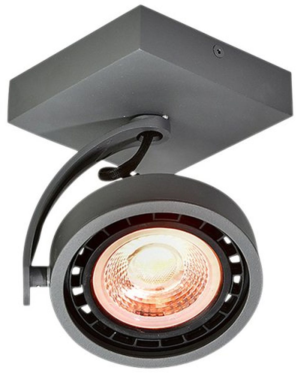 GTV Wally lampa podsufitowa 1x40 W grafitowa OS-WALLY-15-DEC