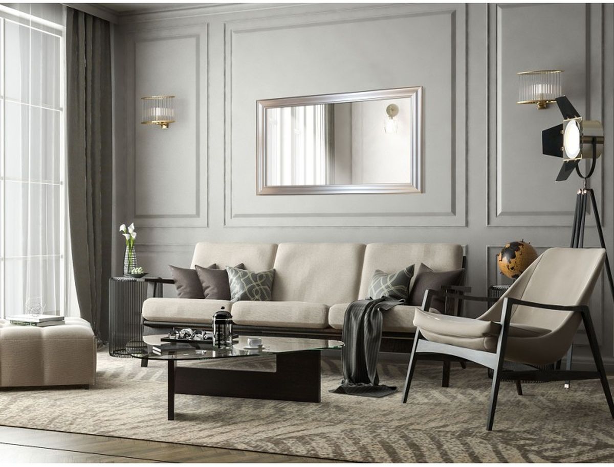 Ars Longa Classic lustro 114x64 cm prostokątne szampańskie CLASSIC50100-S