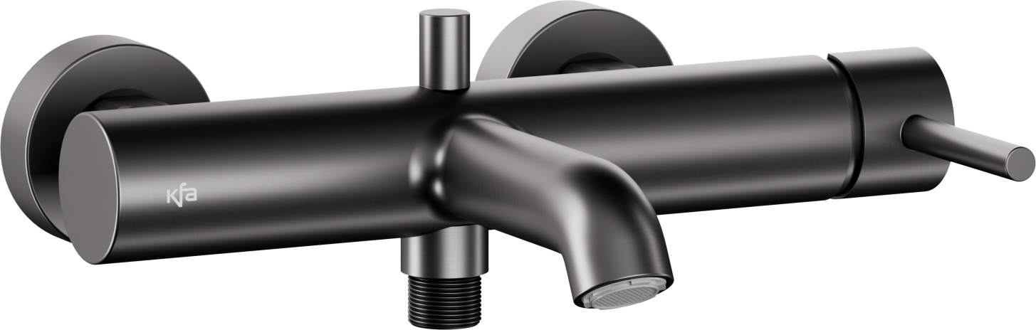 KFA Armatura Moza Gun Metal Grey bateria wannowo-prysznicowa ścienna grafitowa 5034-020-61