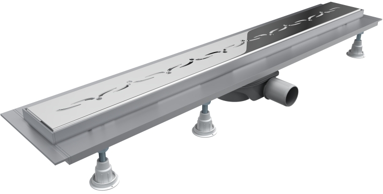 Schedpol Base-Low odpływ liniowy 80 cm z rusztem OLSP80/ST-LOW