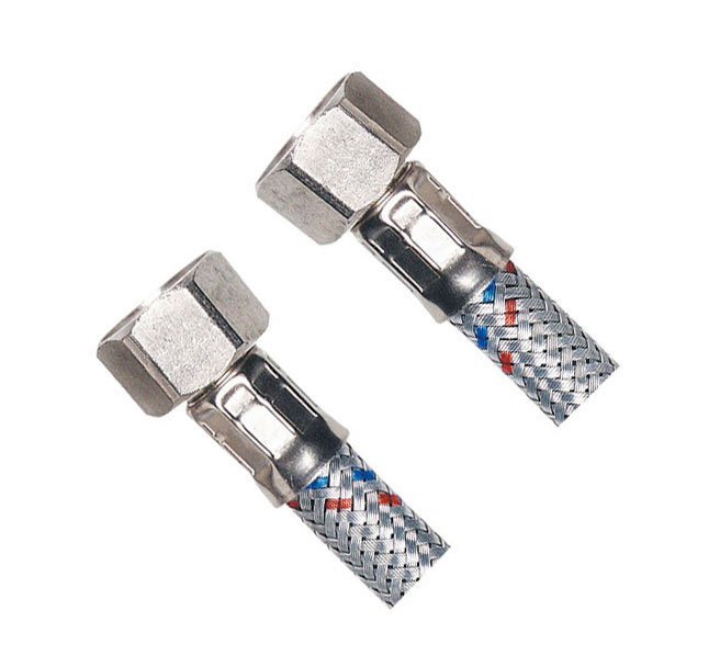 Aqualine wąż przyłączeniowy nierdzewny 40 cm chrom 33204