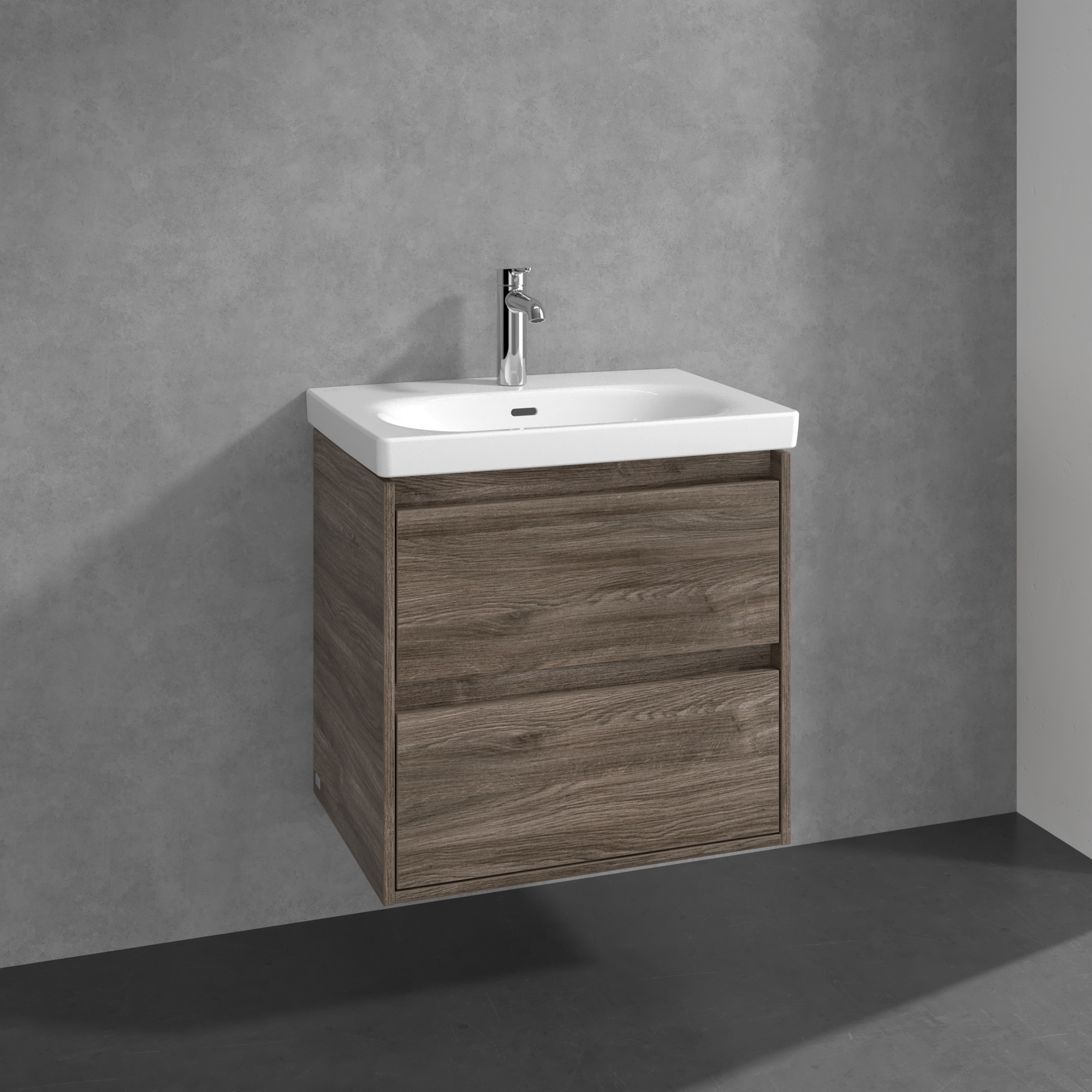 Villeroy & Boch Skyla szafka 62,2x43,9x59,6 cm podumywalkowa wisząca Stone Oak C79500RK