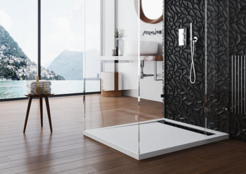 Polimat West New brodzik 120x100 cm prostokątny biały 00325