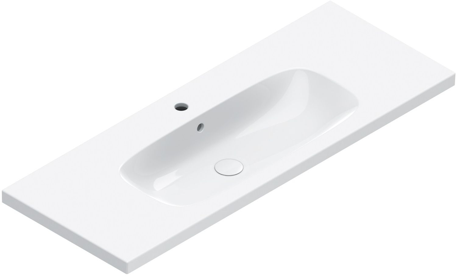 Catalano Alvea umywalka 120x46 cm prostokątna ścienna-meblowa biała 0621211001