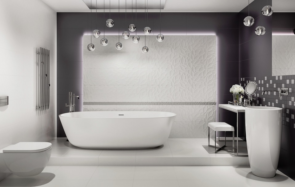 Paradyż Esten płytka ścienna 29,5x59,5 cm grafitowa