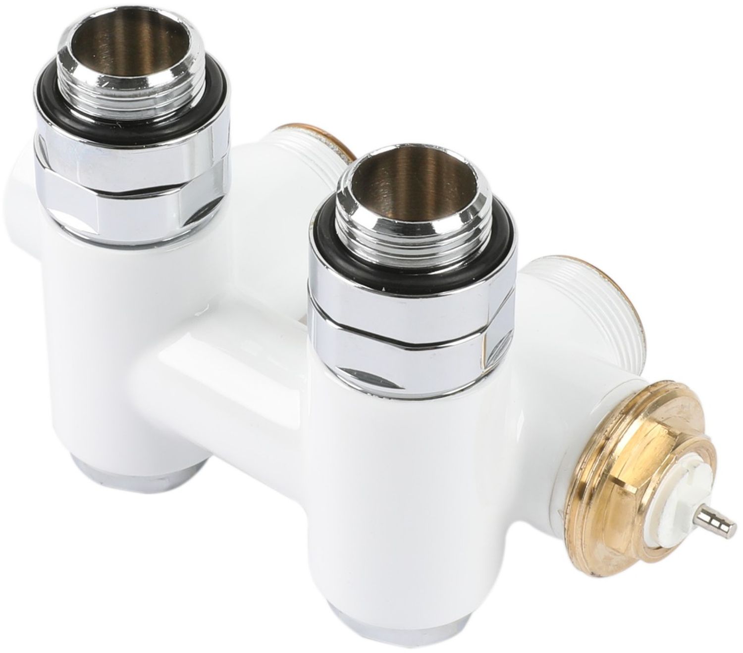 Terma zawór zespolony zintegrowany z trójnikiem biały TGZTBI014