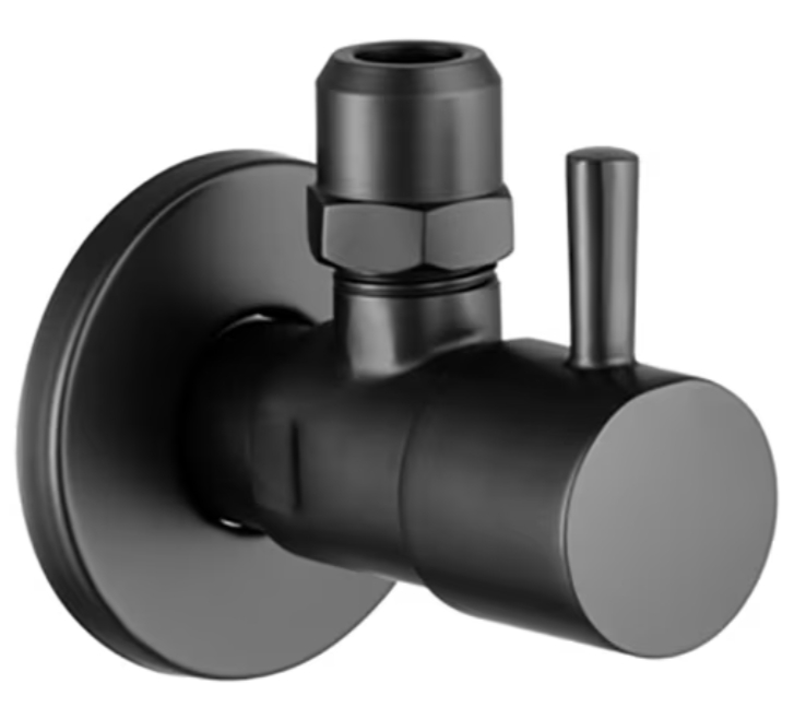 Kronenbach zawór ścienny kątowy czarny 053110699SMKB - Wysyłka w 24h