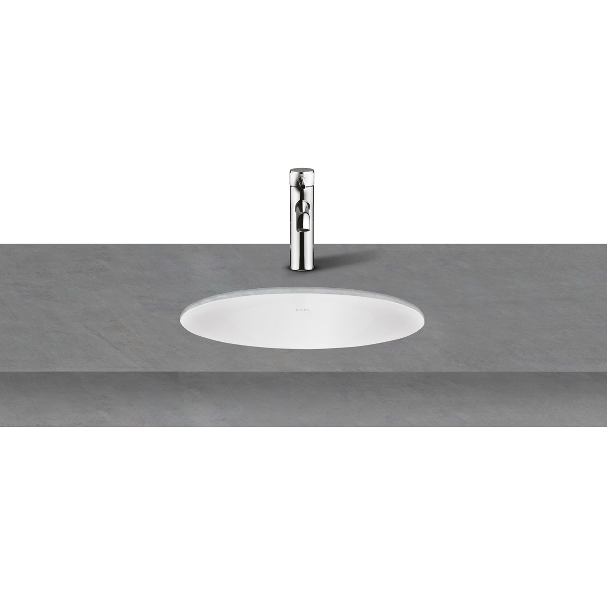 Ksuro 108 umywalka 38x30 cm owalna podblatowa biała 20813000 - Wysyłka w 24h