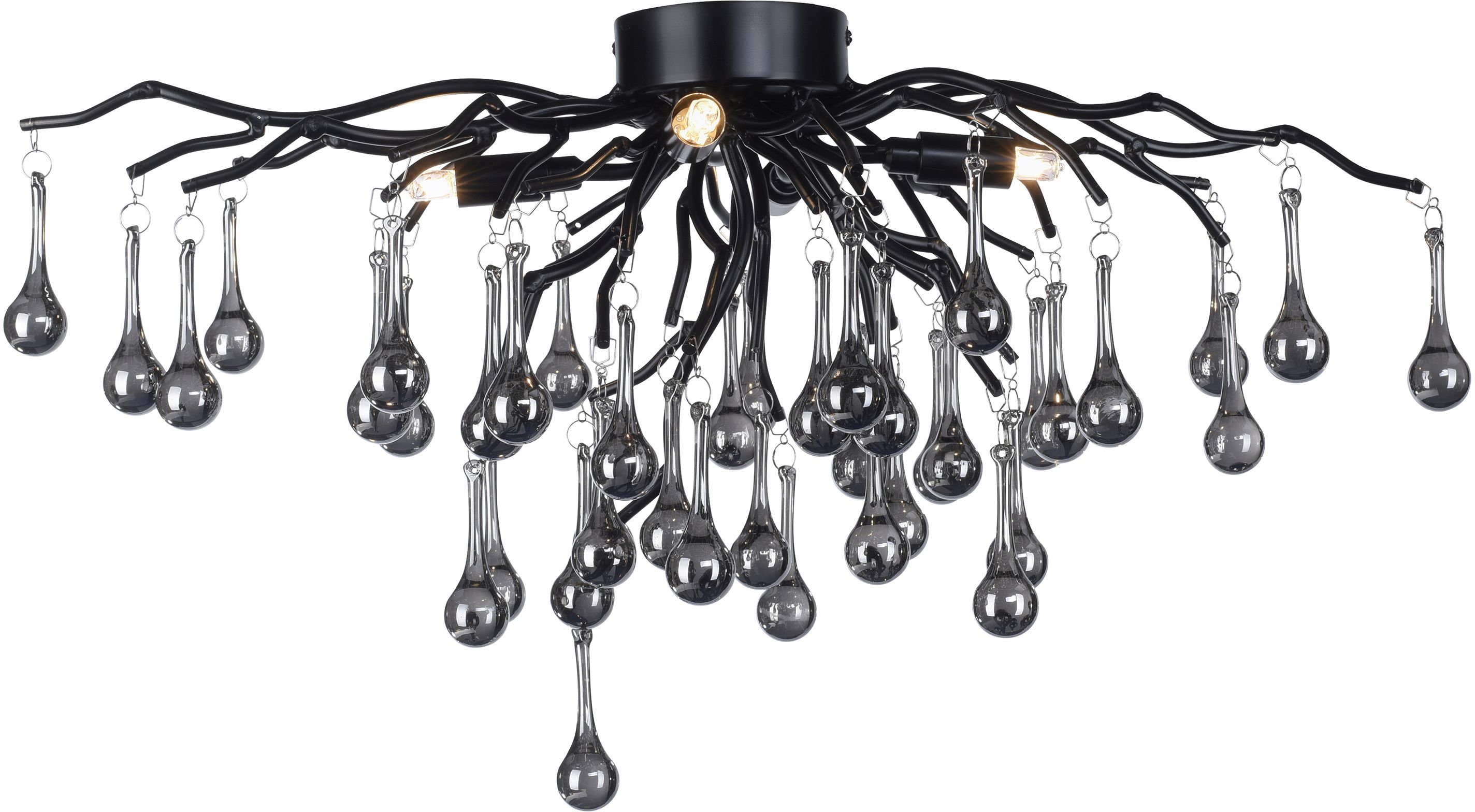 Paul Neuhaus Icicle lampa podsufitowa 4x40W czarny 8090-18