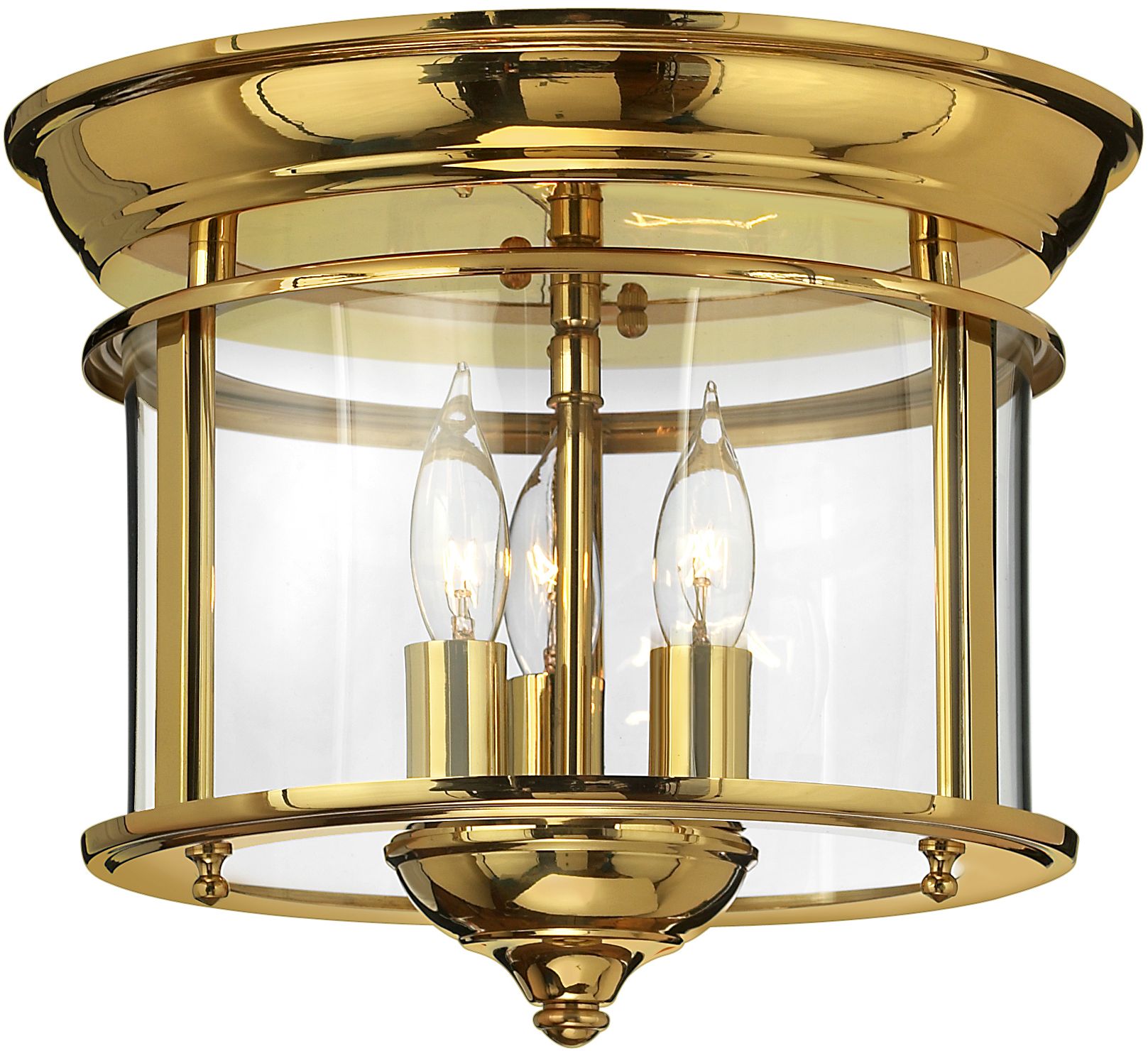 Elstead Lighting Gentry lampa podsufitowa 3x40 W mosiądz polerowany HK-GENTRY-F-PB